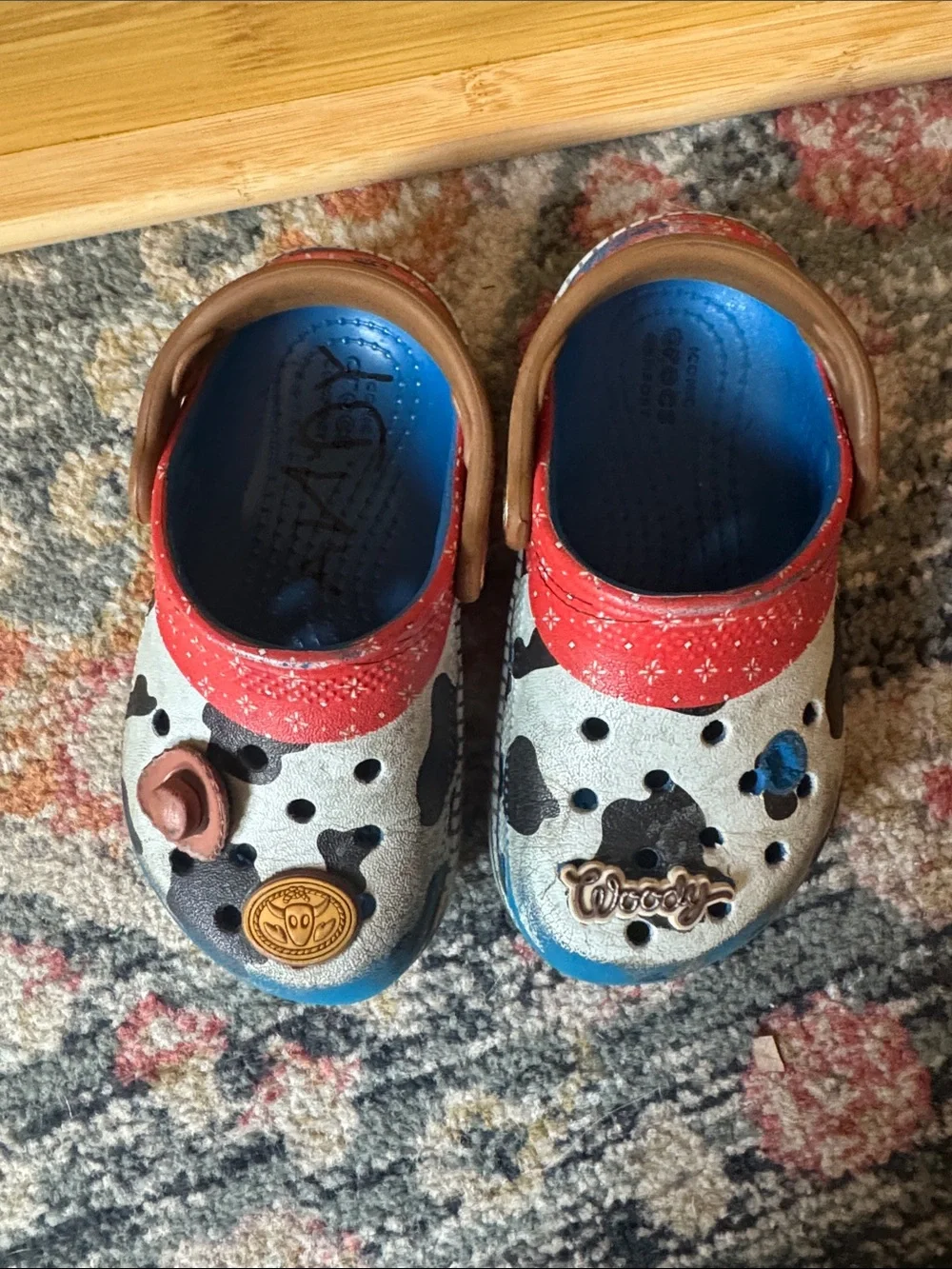 Crocs Toy Story Woody Kids Clog Cow Print Multicolor